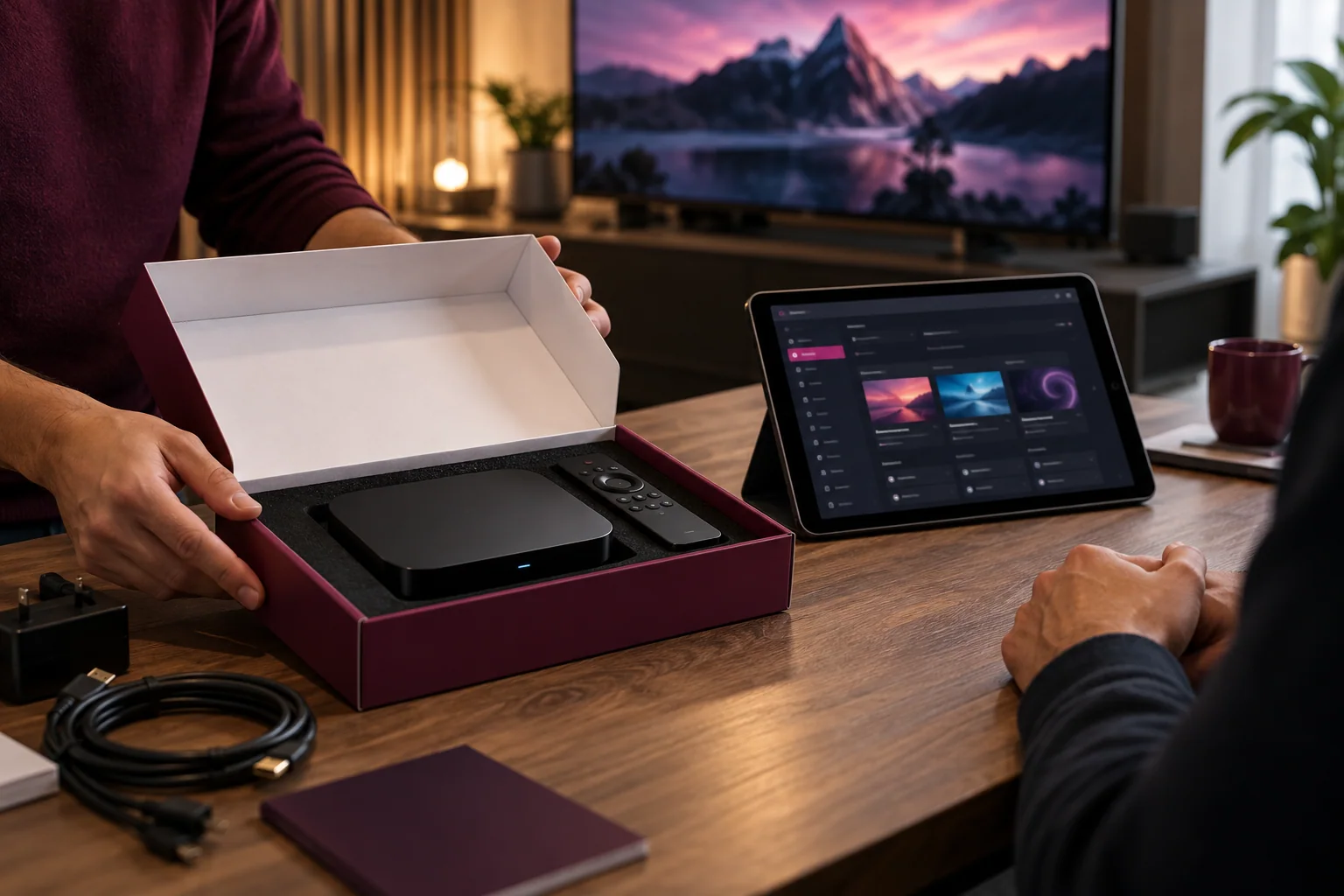 IPTV Hamburg: Vorbereitung von IPTV-Kundengeräten an einem Reseller-Arbeitsplatz